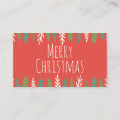 Kerstmis Plaatskaartje (Achterkant)