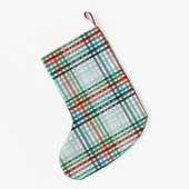 Kerstmis plaid. Aangepast met de naam. Kleine Kerstsok (Achterkant (Hangend))