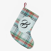 Kerstmis plaid. Aangepast met de naam. Kleine Kerstsok (Voorkant (Hangend))