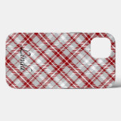 Kerstmis Plaid Case-Mate iPhone Case (Achterkant (horizontaal))