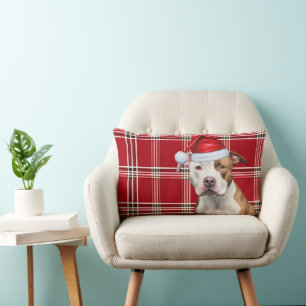 Kerstmis Plaid voor hondenliefhebbers met Stafford Kussen