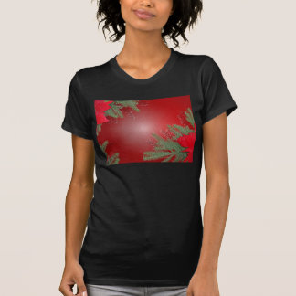 Kerstmis Poinsettia Red T-shirt