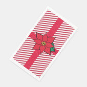 Kerstmis Poinsettia servetten (Hoek)