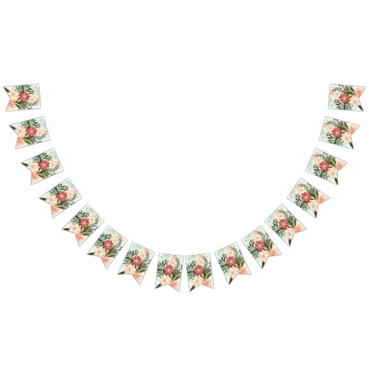 Kerstmis Poinsettia Splendor Vakantie Vlaggetjes (Alle)