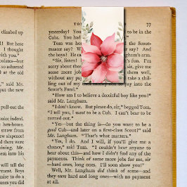 Kerstmis Poinsettia Vouwen Bladwijzer Bookmarkers Visitekaartjes