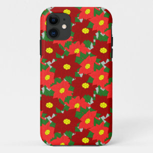 Kerstmis Poinsettias iPhone 11 Hoesje