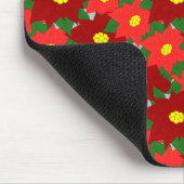 Kerstmis Poinsettias Muismat (Hoek)