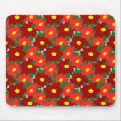 Kerstmis Poinsettias Muismat (Voorkant)