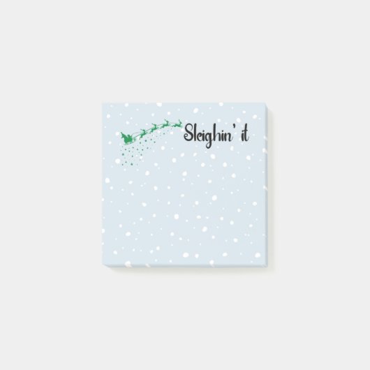 Kerstmis Post-it-briefjes | Sleighin It Post-it® Notes (Voorkant)