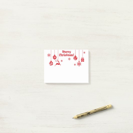 Kerstmis Post-it® Notes (Op bureau)