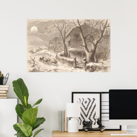 kerstmis poster (Thuiskantoor)