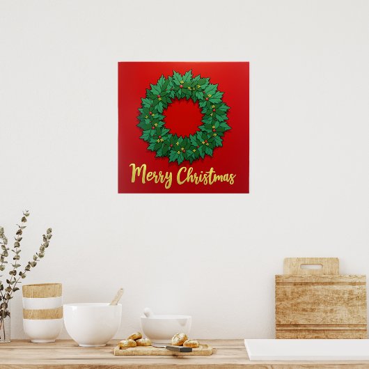 kerstmis poster (Keuken)