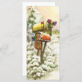 Kerstmis, postvakken in het winterlandschap (Voorkant / Achterkant)