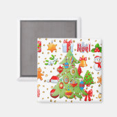 Kerstmis Potpourri Magneet (Voorkant / Achterkant)