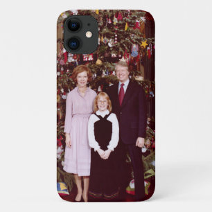 Kerstmis President James Jimmy Carter Witte Huis iPhone 11 Hoesje