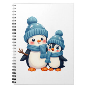 Kerstmis Prettig Kerstfeest Voor Cadeau Pinguïn Sn Notitieboek