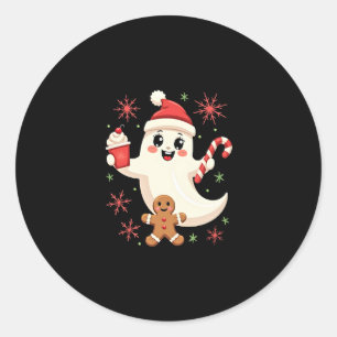 Kerstmis Prettig Kerstmis Voor Kerst Geschenk Kers Ronde Sticker