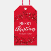Kerstmis / Prettige Feestdagen Gift Tag Cadeaulabel (Voorkant)