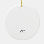 Kerstmis Prettige feestdagen Jaar Keramisch Ornament (Achterkant)