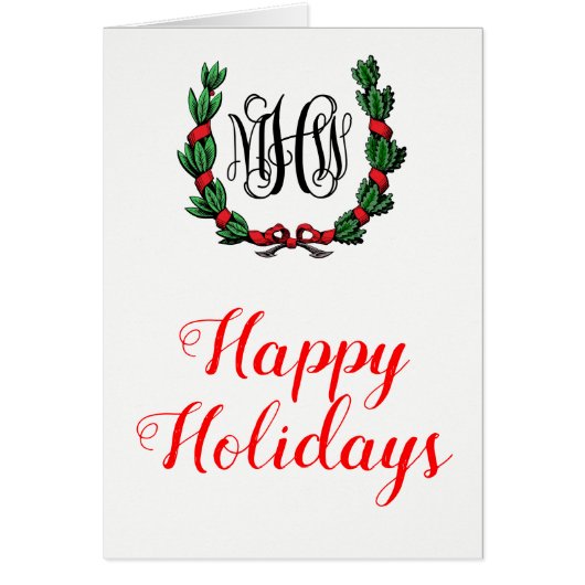 Kerstmis Prettige feestdagen kerstKaart (Voorkant)