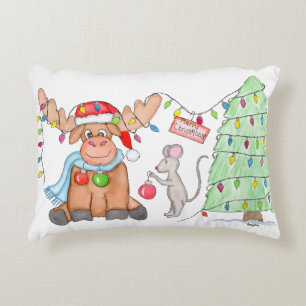 Kerstmis - Prettige Kerst-Eland! Accent Kussen