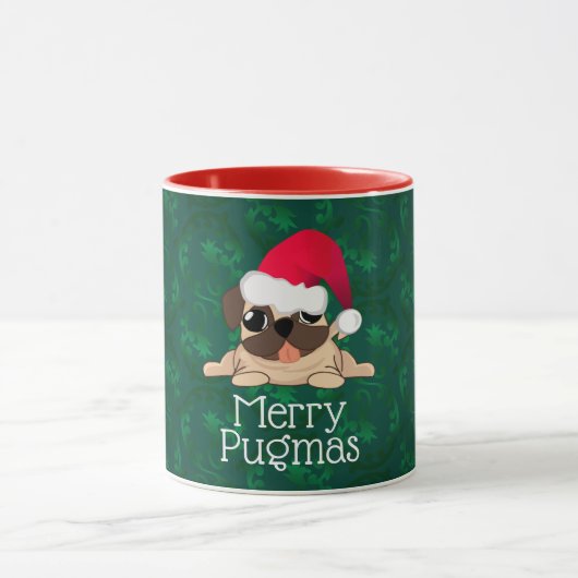 Kerstmis Pug Combo Mok (Midden)