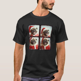 Kerstmis Pugs Liefhebber Hond Foto Mannen Vrouwen T-shirt