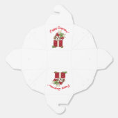 Kerstmis Puppy in Gift Box Vakantie Verrassing Bedankdoosjes (Ongevouwen)