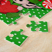 Kerstmis Puzzle Snowman Elf Legpuzzel (Zijkant)