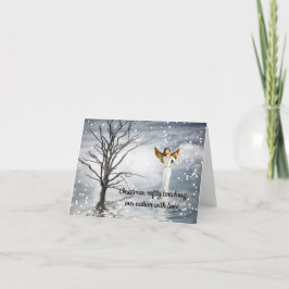 Kerstmis raakt onze natie met liefde feestdagen kaart