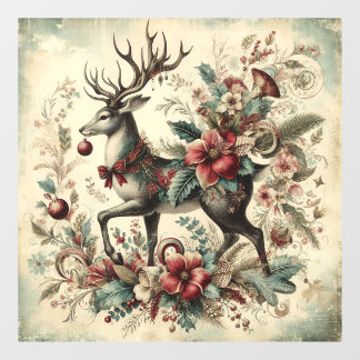 Kerstmis raamfolie vintage raamsticker