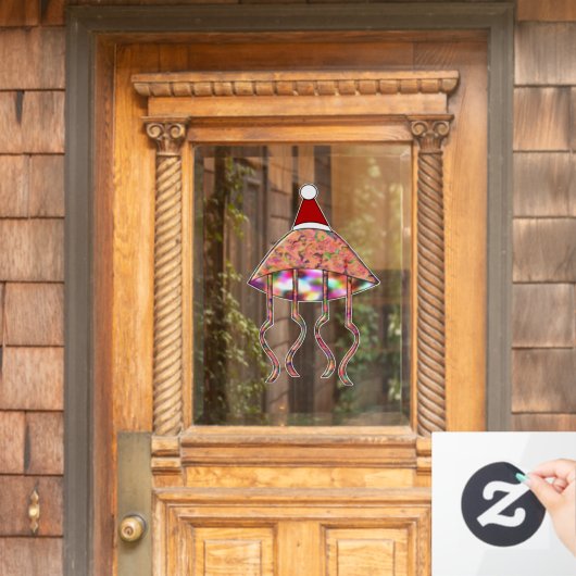 Kerstmis Raamsticker (Huis Deur)