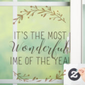 Kerstmis raamsticker (Huis)