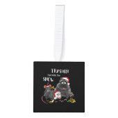 Kerstmis - Racoon Mouse Rat Opossum Kubus Ornament (Voorkant)