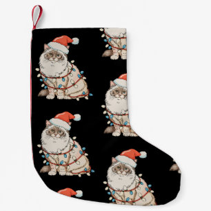 Kerstmis Ragdoll Cute Kat Sinterklaas Hoed Kerst L Kleine Kerstsok