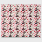 Kerstmis Ragdoll kat, Kerstmis Santa Ragdoll kitte Cadeaupapier (Vlak)