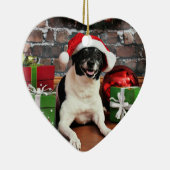 Kerstmis - Rat Terrier - Sparky Keramisch Ornament (Rechts)