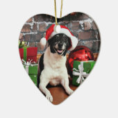 Kerstmis - Rat Terrier - Sparky Keramisch Ornament (Links)