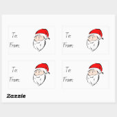 Kerstmis Rechthoekige Sticker (Vel)