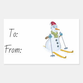 Kerstmis Rechthoekige Sticker