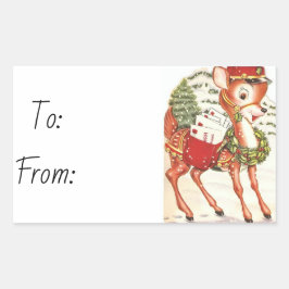 Kerstmis Rechthoekige Sticker