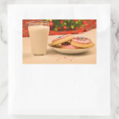 Kerstmis Rechthoekige Sticker (Tas)