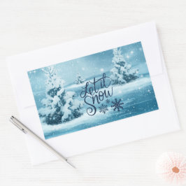 Kerstmis Rechthoekige Sticker