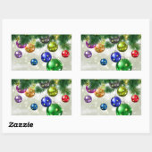 Kerstmis Rechthoekige Sticker (Vel)