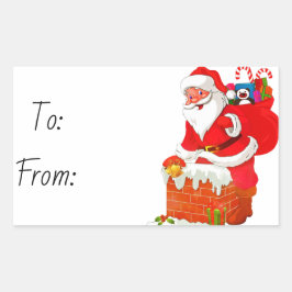 Kerstmis Rechthoekige Sticker