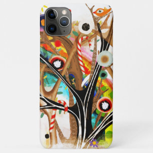 Kerstmis Regenboog boom magie kunst Suikerstok win iPhone 11 Pro Max Hoesje