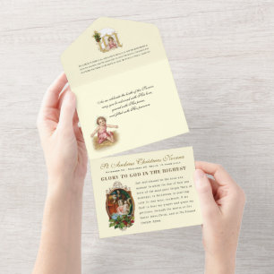 Kerstmis: religieus Novena Prayer All In One Uitnodiging