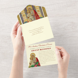 Kerstmis: religieus Novena Prayer All In One Uitnodiging