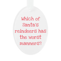 Kerstmis Rendier Grappen Acrylaat Ornament