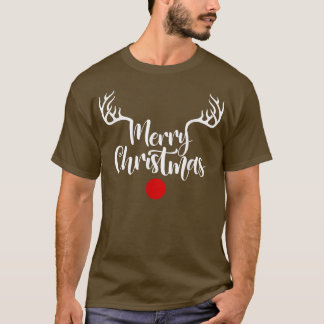 Kerstmis Rendier Hoorn, Kerstmis 202 T-shirt